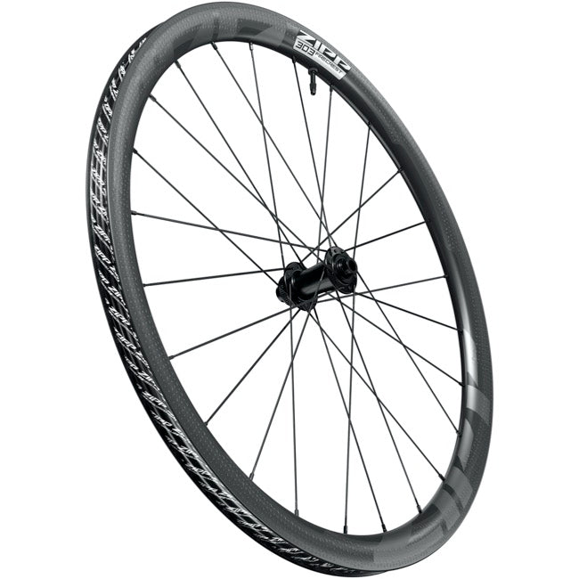 Rueda Delantera ZIPP 303 Firecrest Clincher A1 700C Carbon 24R 12x100 Freno Disco Graphic STD Tubeless